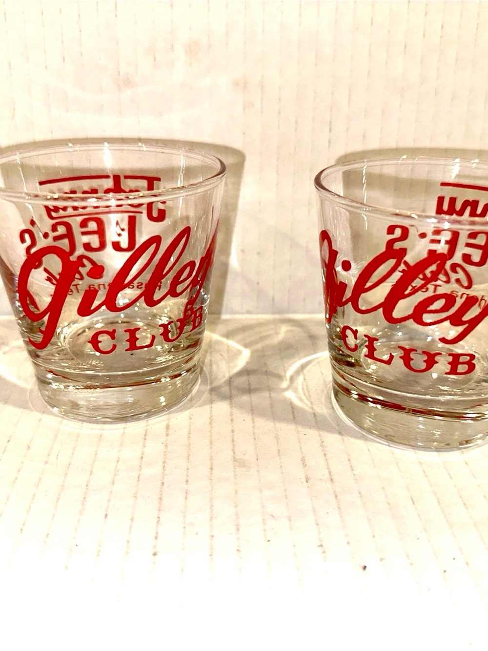 Vintage Gilley’s Club Shot Glasses - Set of 2 Johnny Lee Club